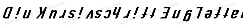 Din Kursivschrift Eng Leftalic字体转换